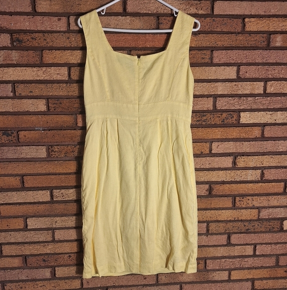 ANTONIO MELANI Size 6 Yellow Sleeveless Dress - Picture 4 of 5